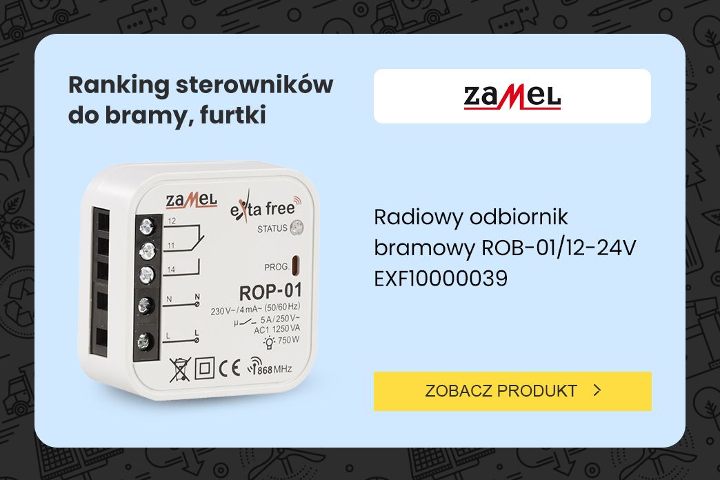 ranking top 10 sterowników SMART do bram, furtek i drzwi