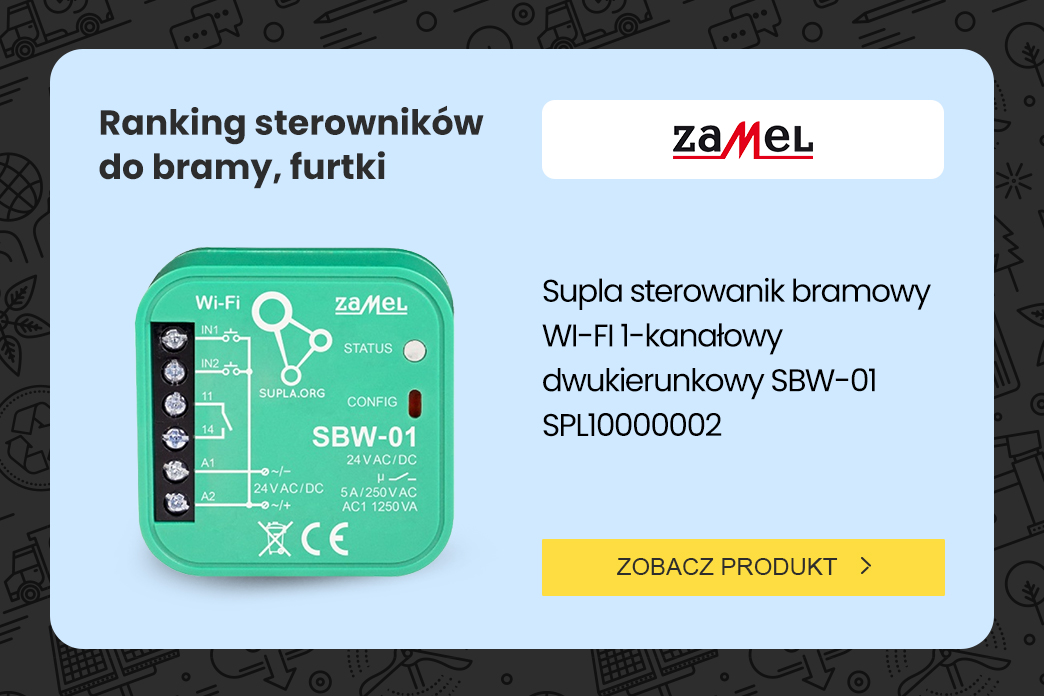 ranking top 10 sterowników SMART do bram, furtek i drzwi