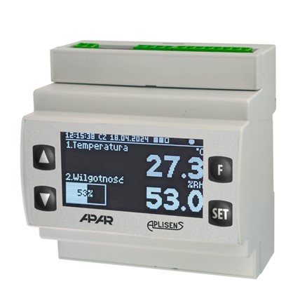 Rejestratory danych serii AR2x0.B firmy APAR Control – nowoczesne rozwiązanie do nadzoru temperatury i innych wielkości fizycznych