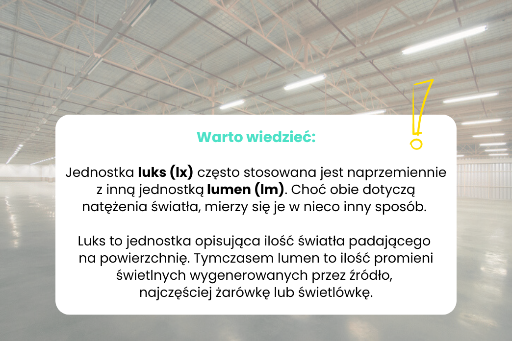 stanowisko pracy oświetlenie norma