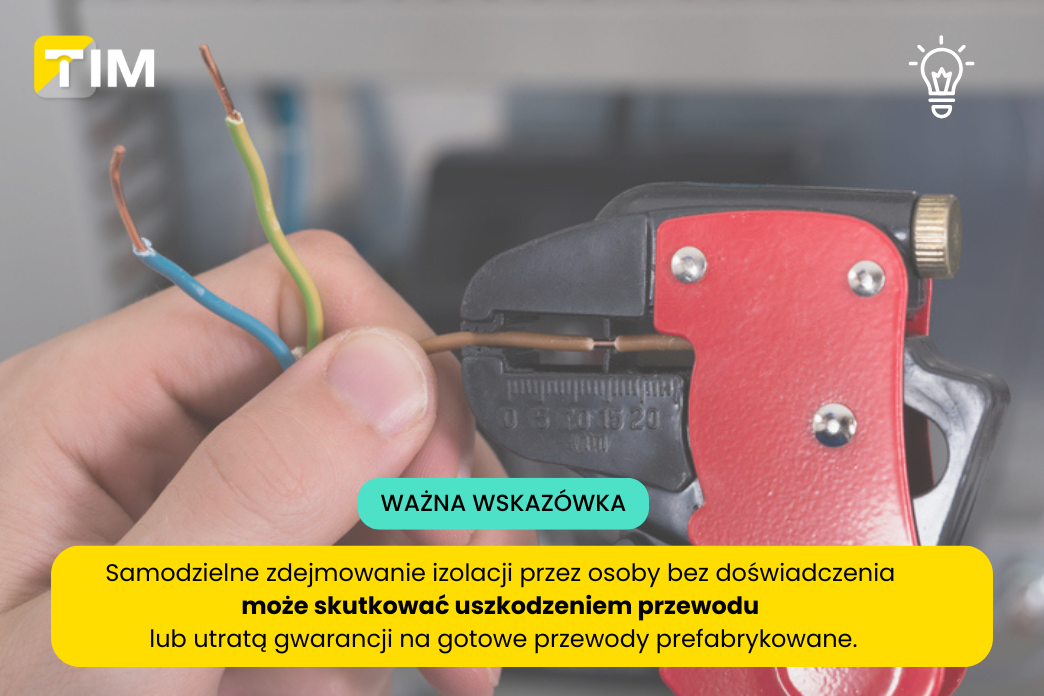 jak ściągnąć izolację z kabla
