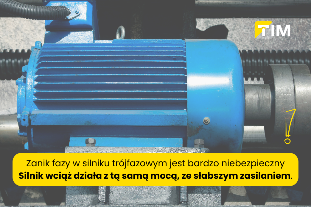 czym grozi utrata fazy w silniku trójfazowym?