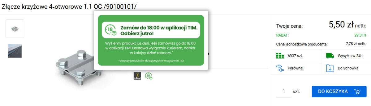 Dostawa na drugi dzień