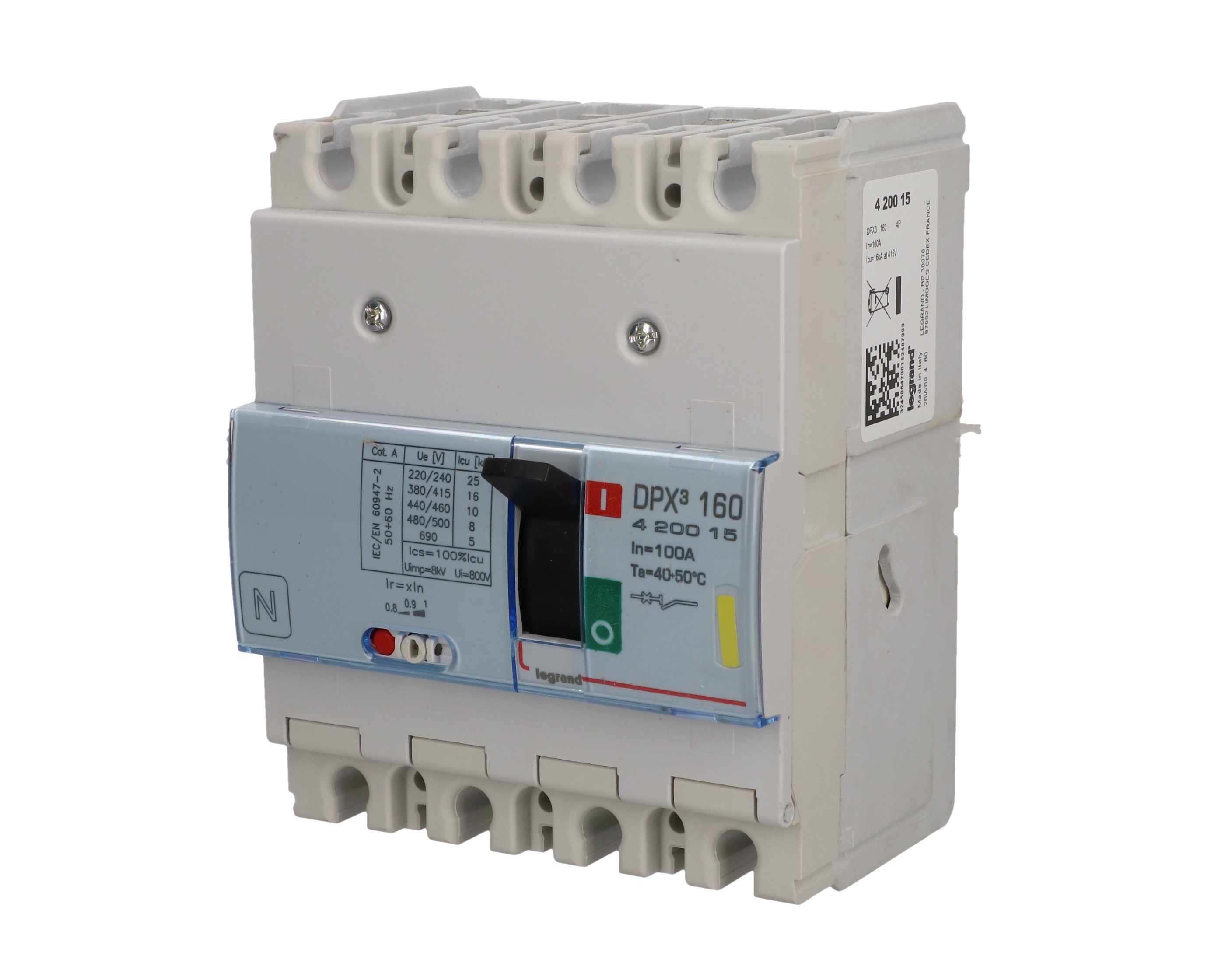 Interruttore Magnetotermico BTICINO BTDIN 160 - 4P, Curva C, 100A, 16kA - Foto 11