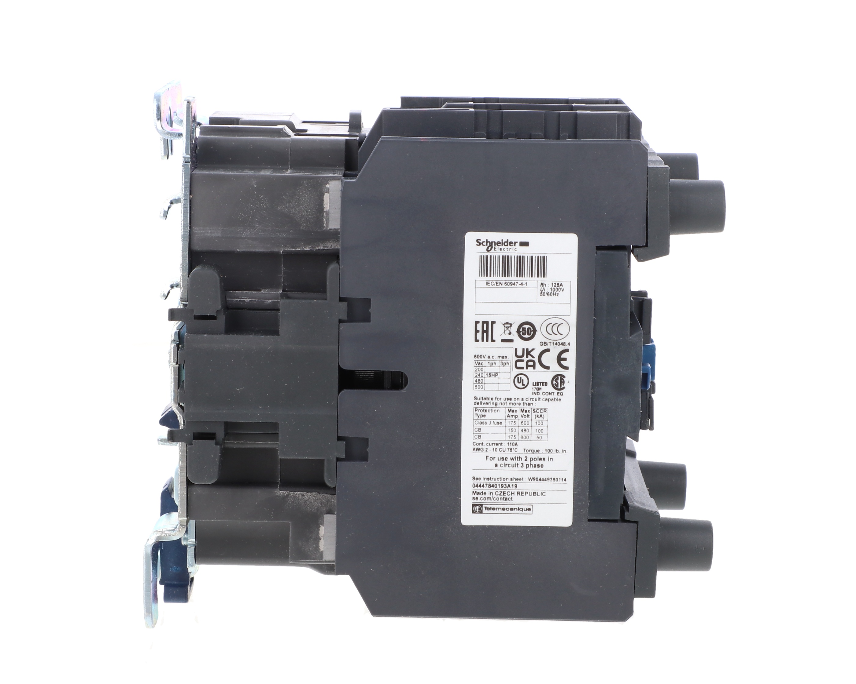 TeSys Deca Stycznik mocy 80A 4P 48V AC 2Z 2R LC1D80008E7 – Schneider ...