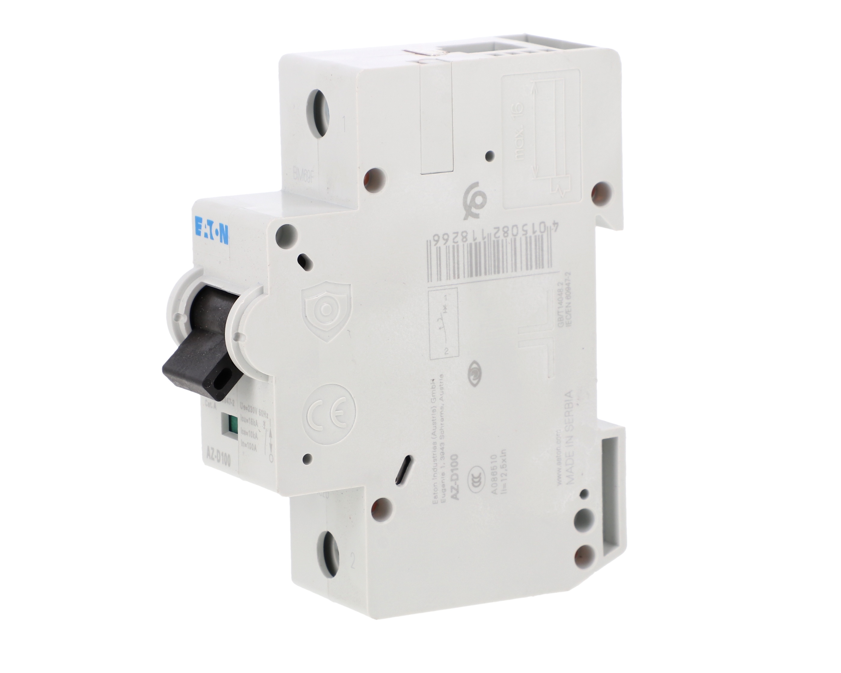 Wyłącznik nadprądowy 1P D 100A 15kA AC AZ-D100 211826 – EATON | TIM SA