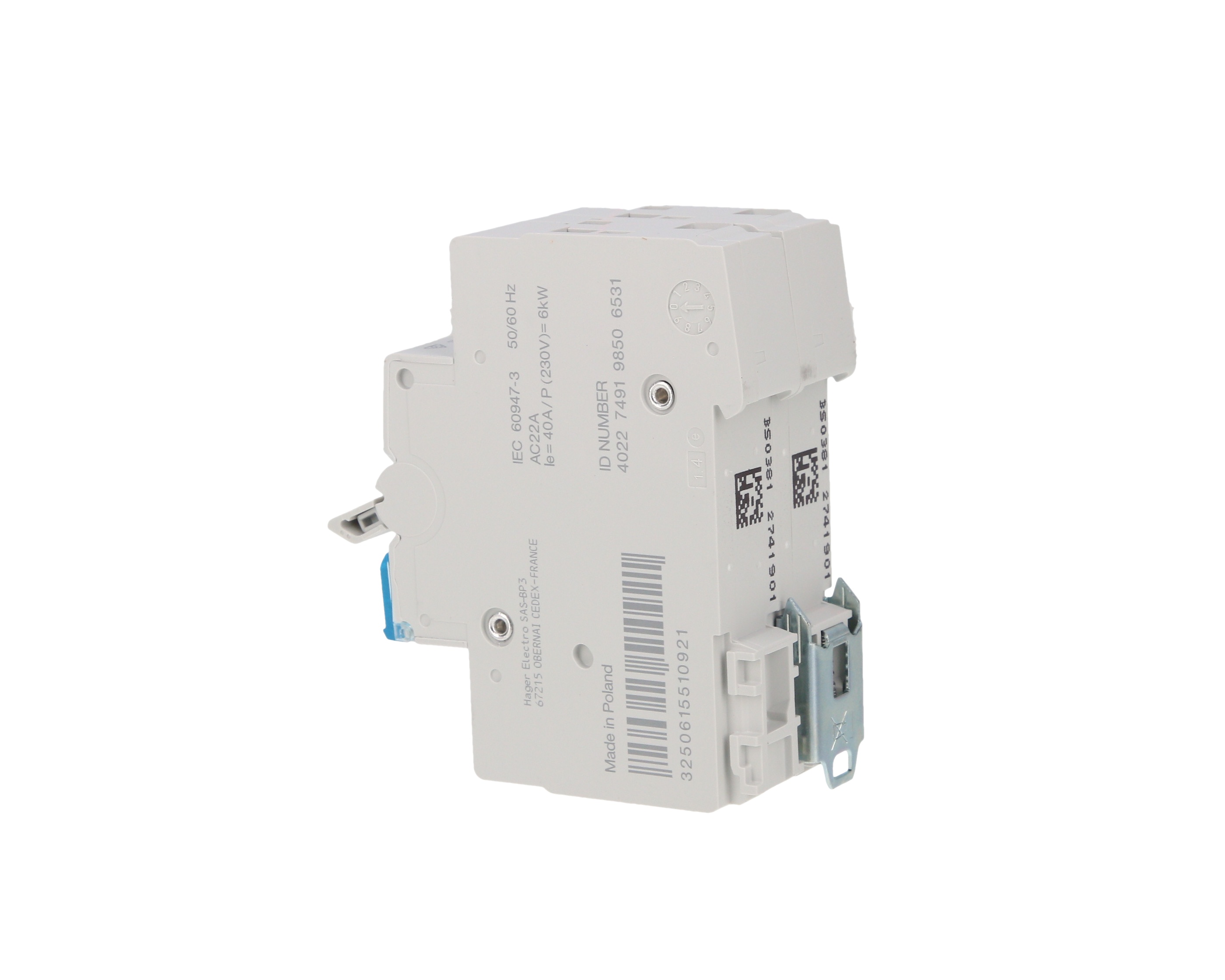 Przełącznik modułowy I-0-II 40A 2P SFT240 – HAGER POLO | TIM SA