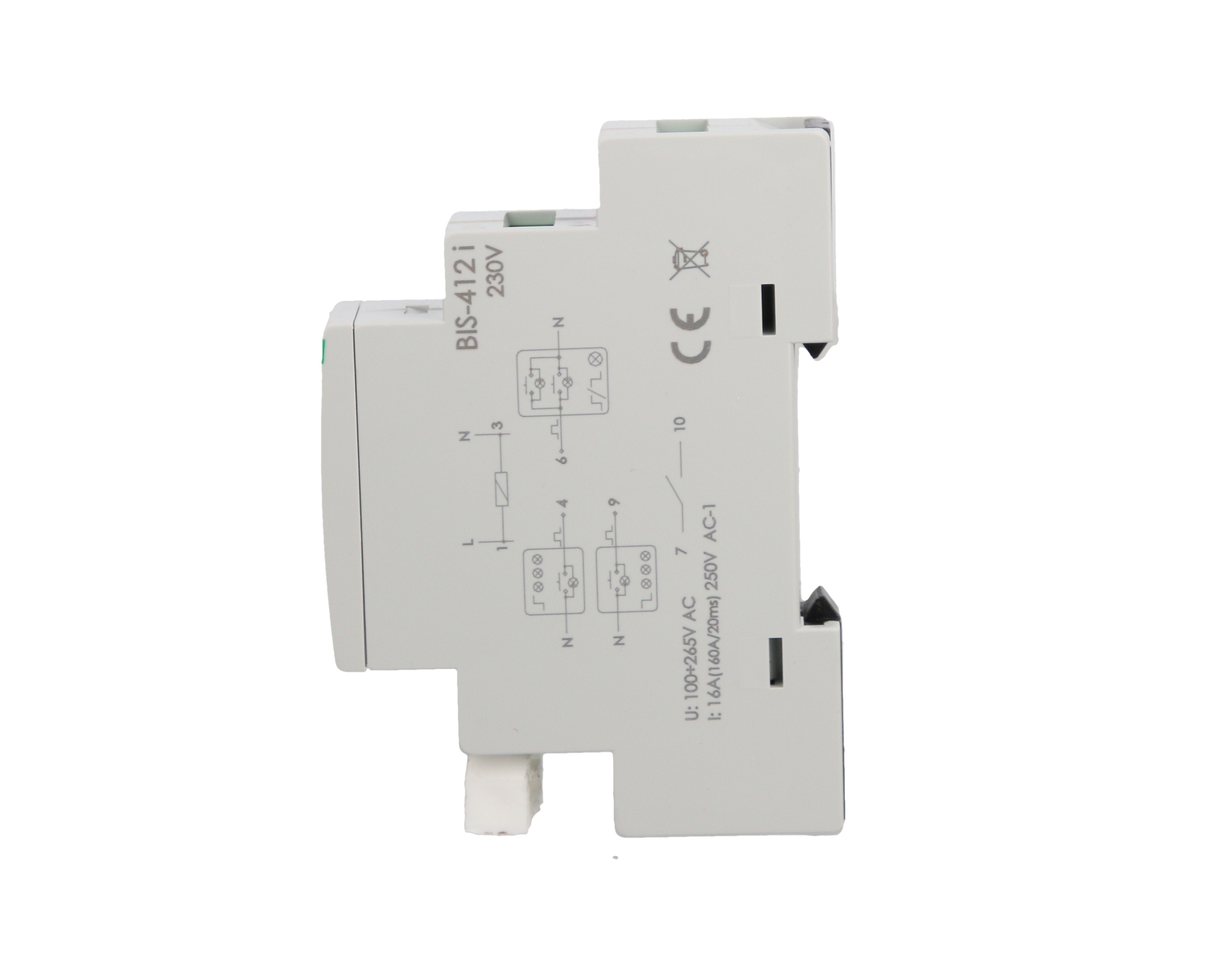 Przekaźnik bistabilny grupowy 1Z 230V AC z przkeaźnikiem inrush BIS ...