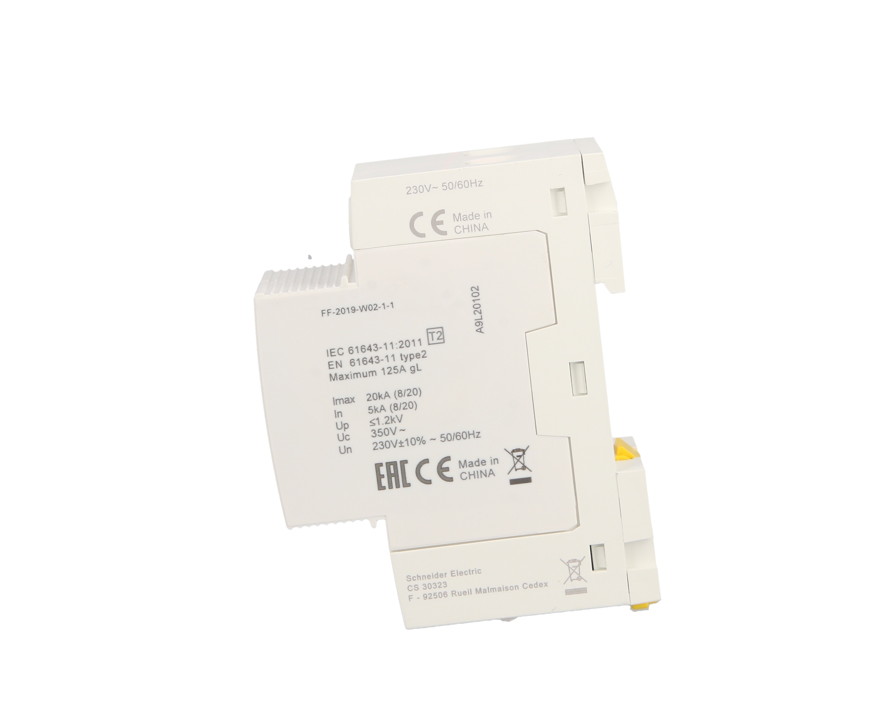 IPRD Überspannungsschutz 20KA 350V 3P+N - Steckbare Kartusche, Green Premium