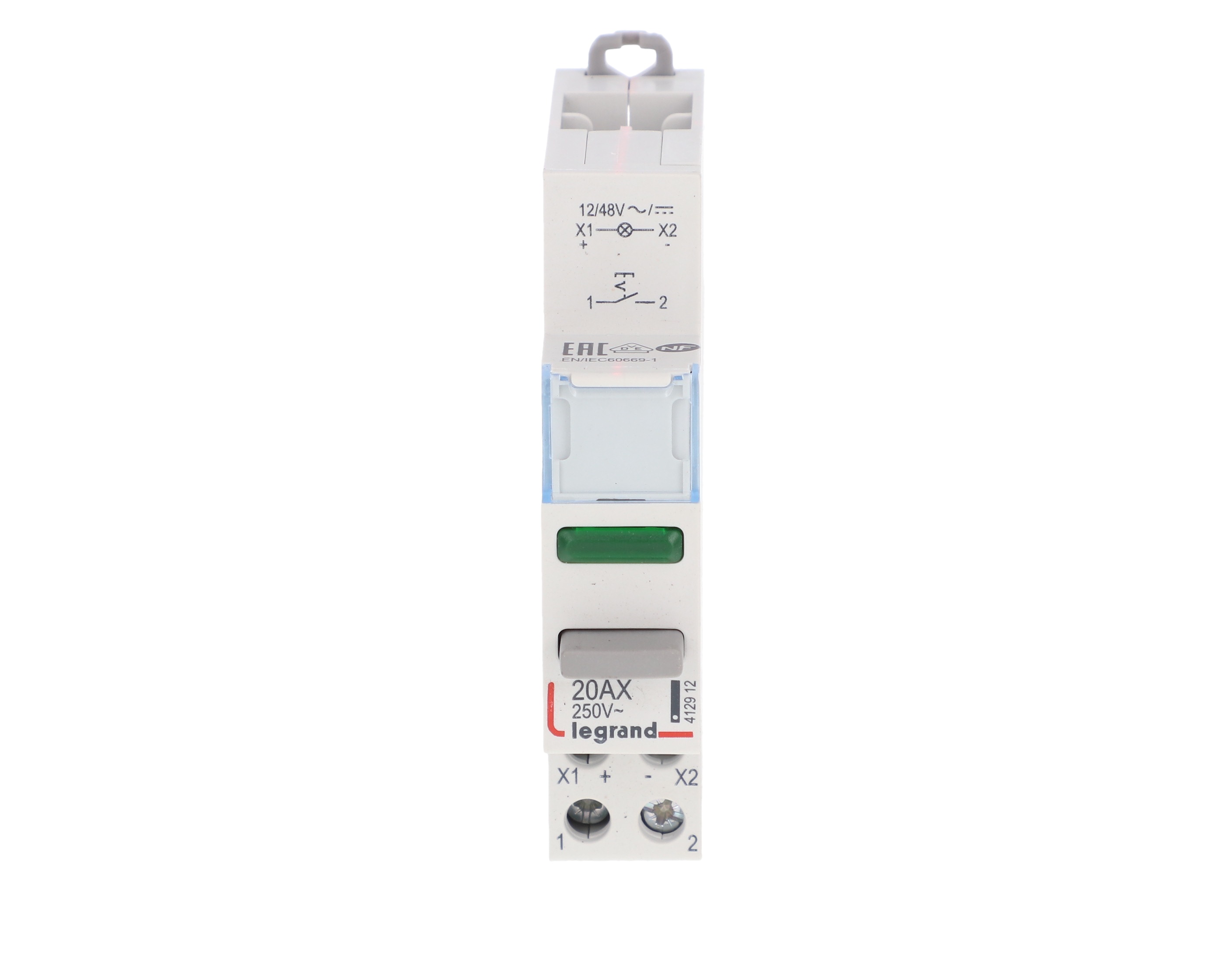 Łącznik modułowy bistabilny z lampką LED 1Z 20A 12/48V AC/DC LP441 ...