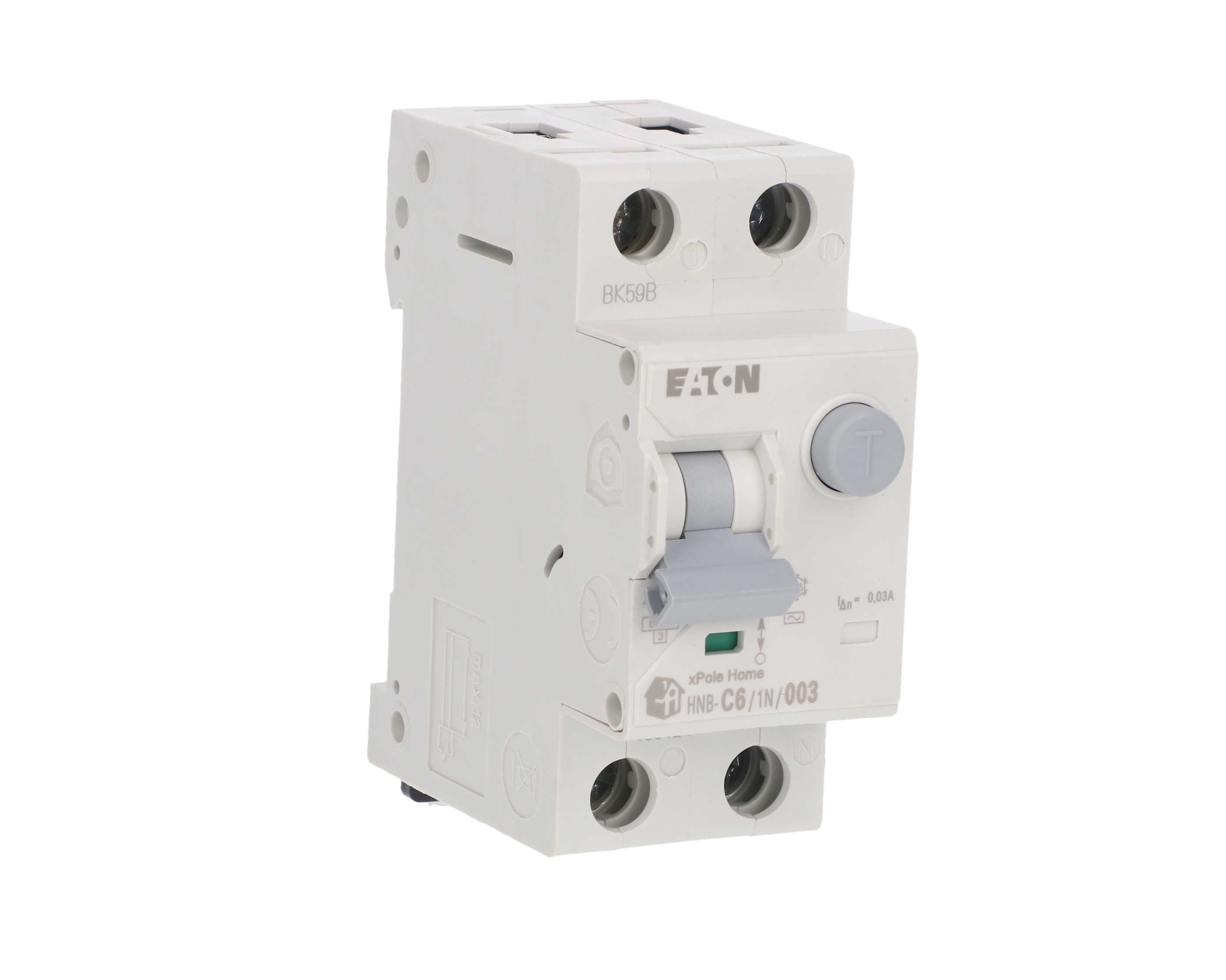Disjoncteur différentiel 2P 25A B 0,03A type AC xPole Home HNB-B25/1N