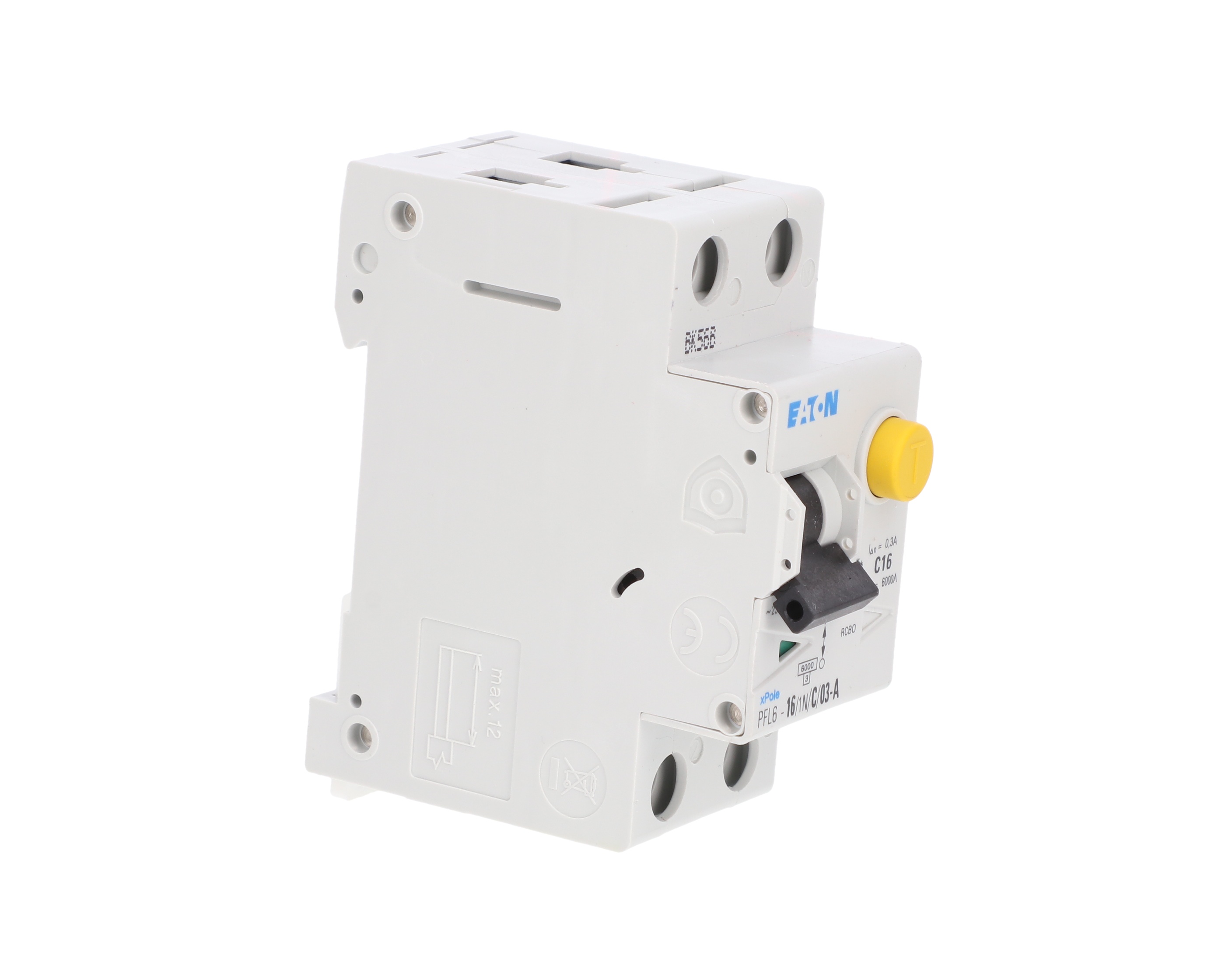Wyłącznik różnicowo-nadprądowy 1P+N 16A 0,3A typ A PFL6-16/1N/C/03-A ...
