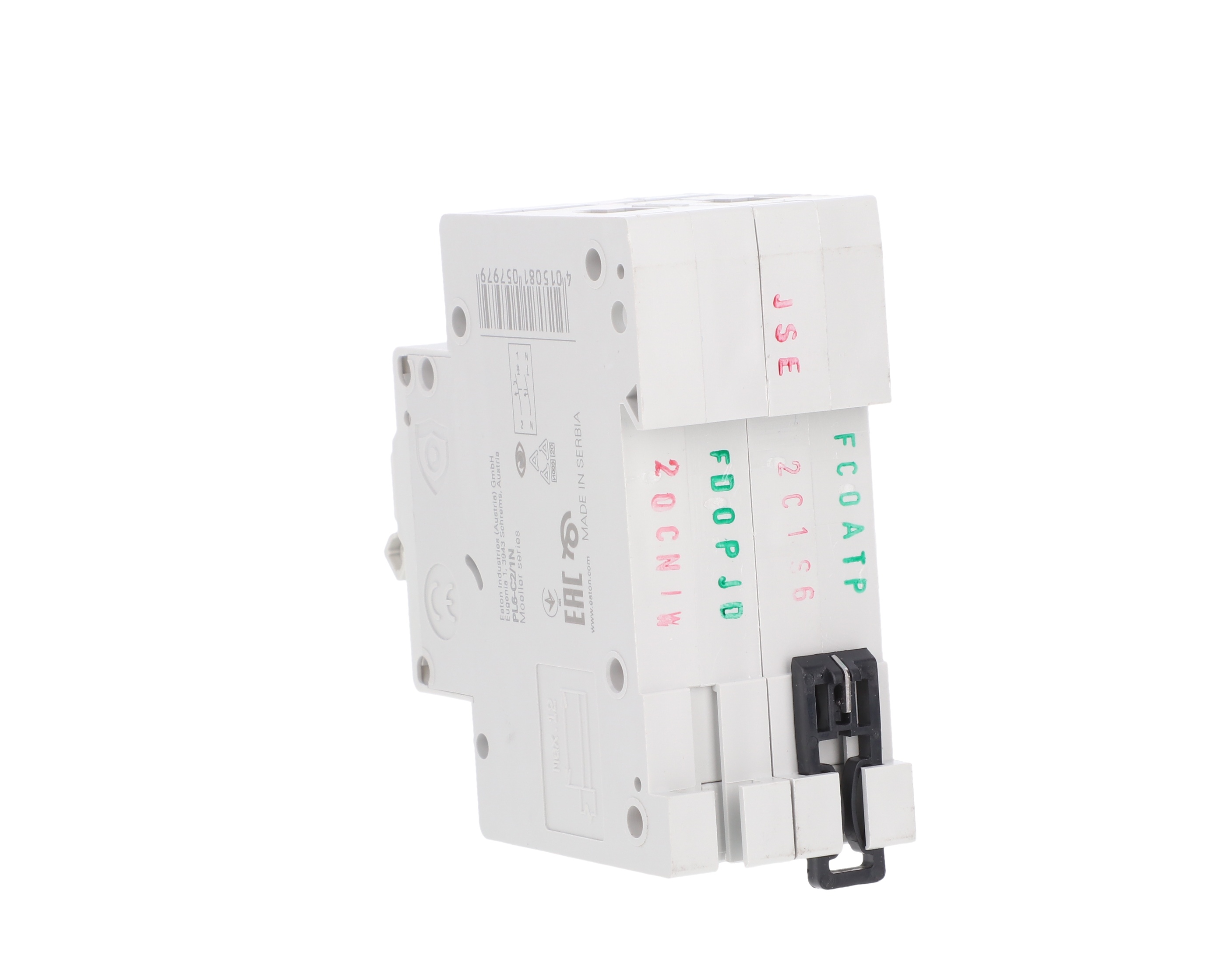 Wyłącznik nadprądowy 1P+N C 2A 6kA AC PL6-C2/1N 106029 – EATON | TIM SA