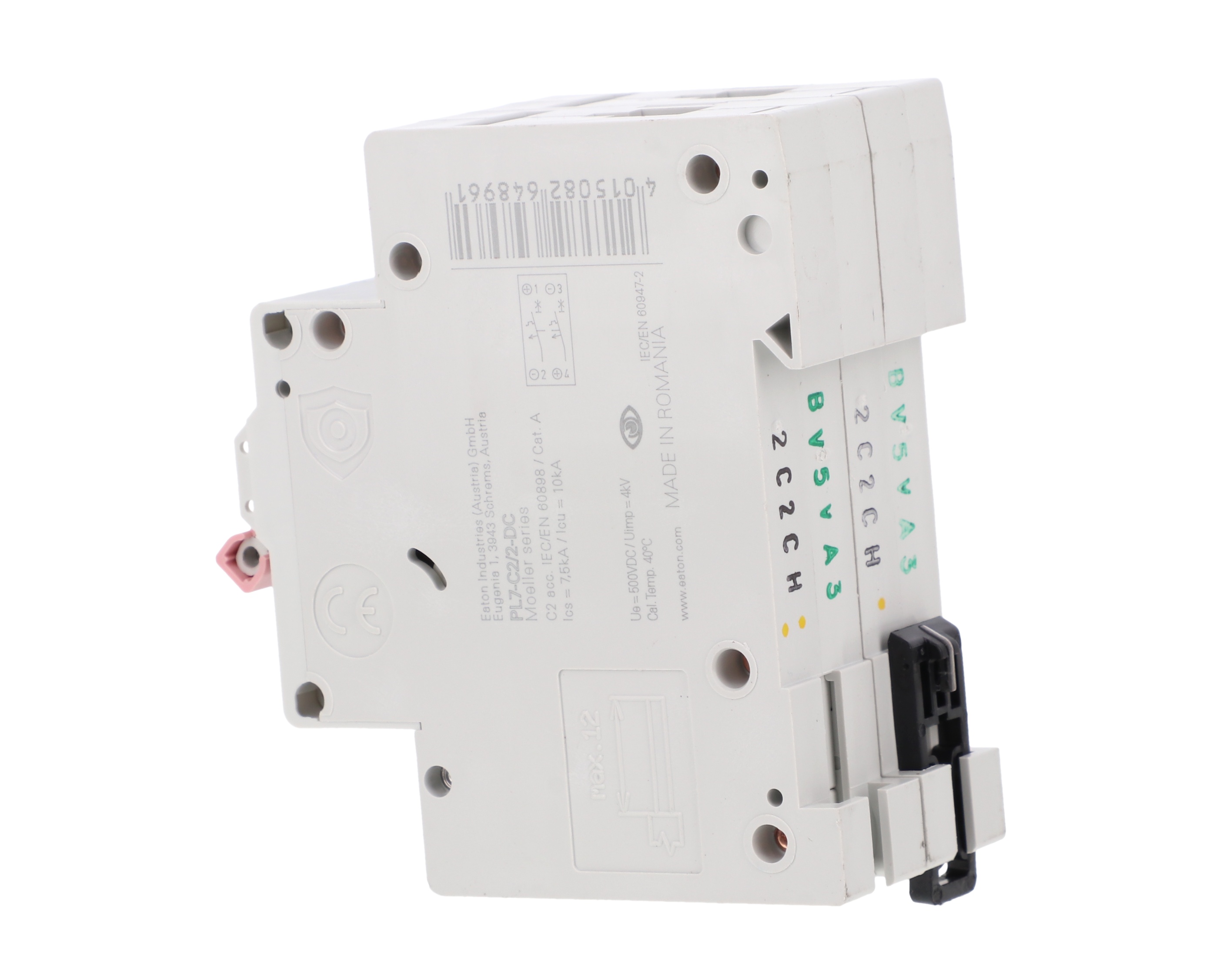 Wyłącznik nadprądowy 2P C 2A 10kA DC PL7-C2/2-DC 264896 – EATON | TIM SA